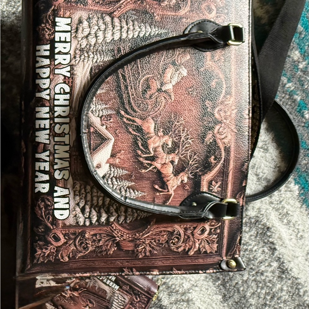 Christmas Themed Handbag and Wallet Set - Picture 2 of 5